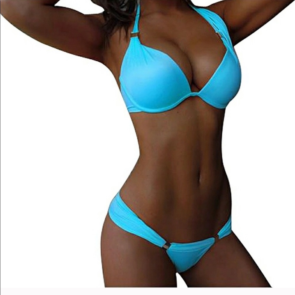 ORANGE Sexy Womens Brazilian Bikini Swimsuit - Picture 4 of 5